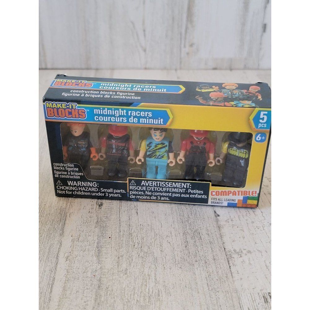 Make it blocks rockstar construction action figure guy set toy figure